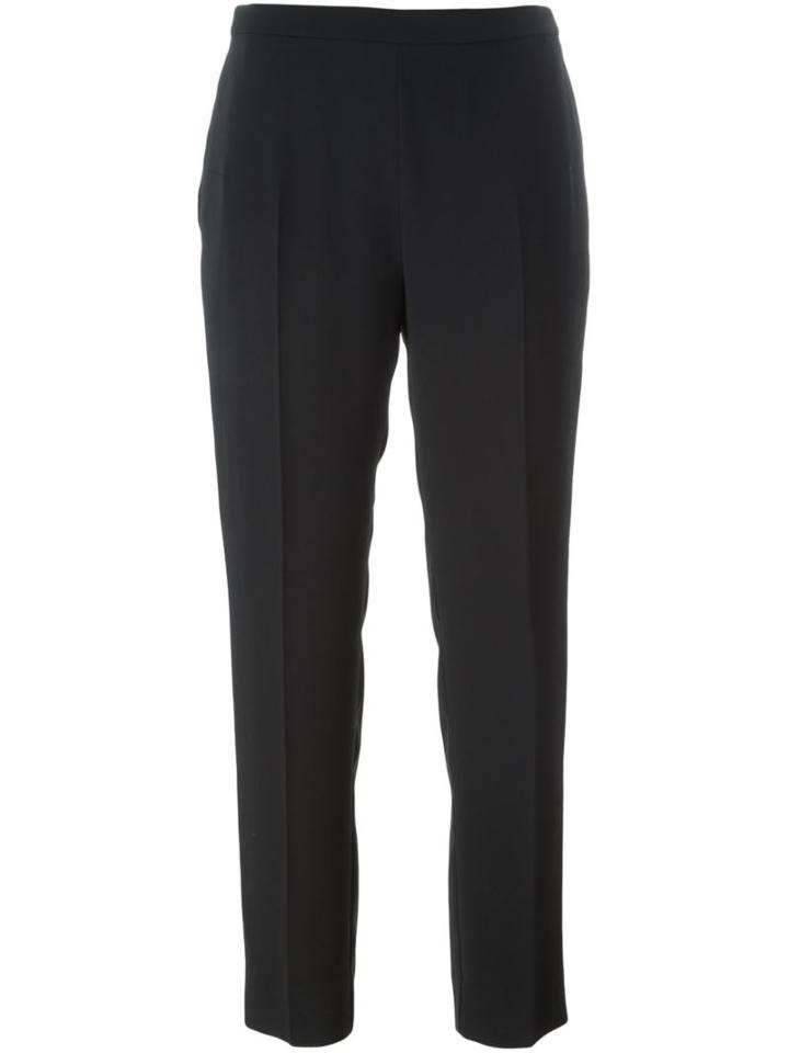 Maison Margiela Cropped Tailored Trousers, Women's, Size: 44, Black, Viscose/polyester