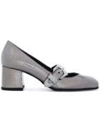 Mcq Alexander Mcqueen Buckle Pumps - Metallic