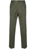 Dolce & Gabbana Logo Trim Slim-fit Trousers - Green