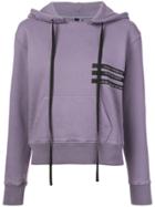 Unravel Project Cropped Hoodie - Pink & Purple