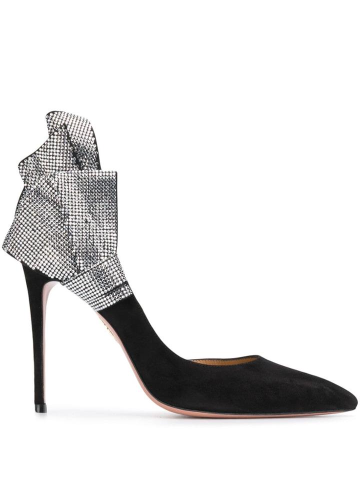 Aquazzura Embellished Bow Pumps - Black