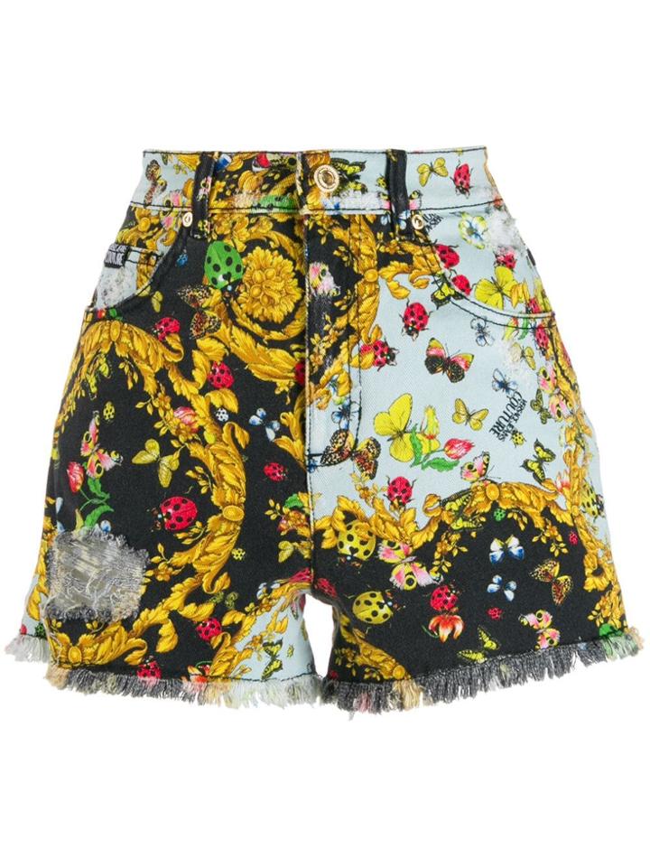 Versace Jeans Couture Baroque Shorts - Black