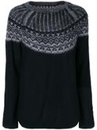 Yohji Yamamoto Contrasting Knit Sweatshirt - Black