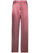 Sies Marjan Metallic Straight-leg Trousers - Pink & Purple