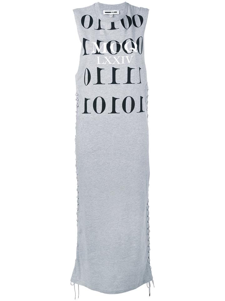Mcq Alexander Mcqueen - Binary Dress - Women - Cotton - M, Grey, Cotton