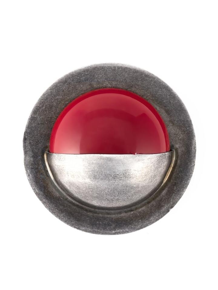 Damir Doma Atene Brooch, Women's, Metallic, Brass/plastic