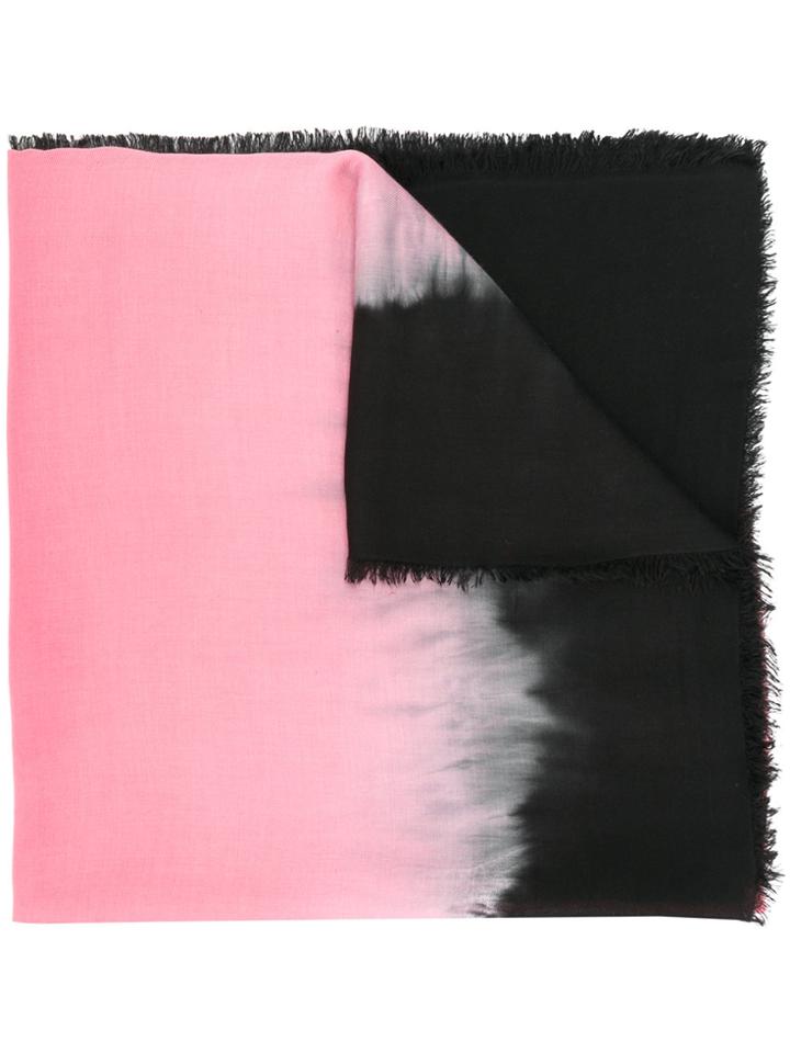 Faliero Sarti Mya Frayed Scarf - Pink & Purple