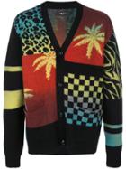 Amiri V-neck Button Cardigan - Black