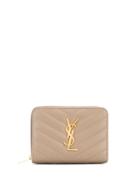 Saint Laurent Logo Purse - Grey