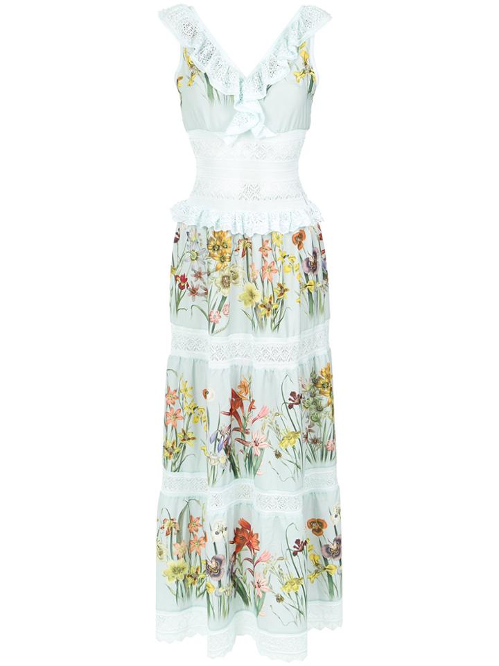 Cecilia Prado 'iracema' Long Dress - Green