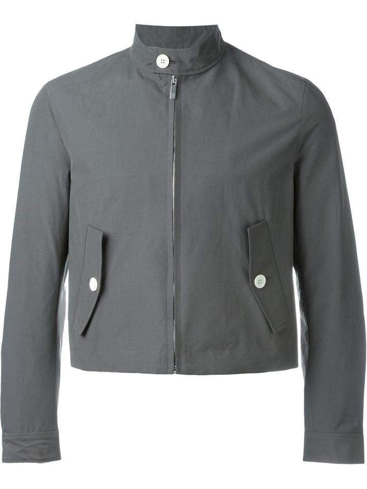 Thom Browne Cropped Jacket, Men's, Size: 0, Green, Cotton/nylon/polyester