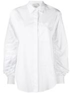 3.1 Phillip Lim Ruched Long-sleeve Shirt - White