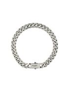 Saint Laurent Curb Chain Necklace - Silver