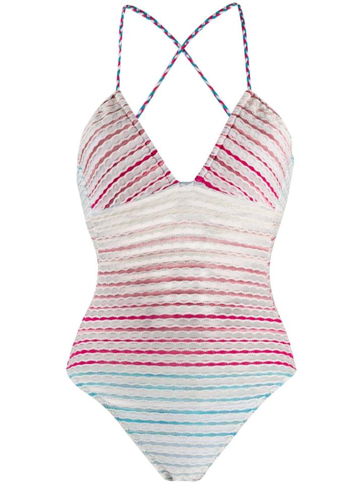 Missoni Mare Embroidered One-piece - White