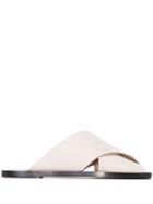 Atp Atelier Alicia Crossover Strap Sandals - White