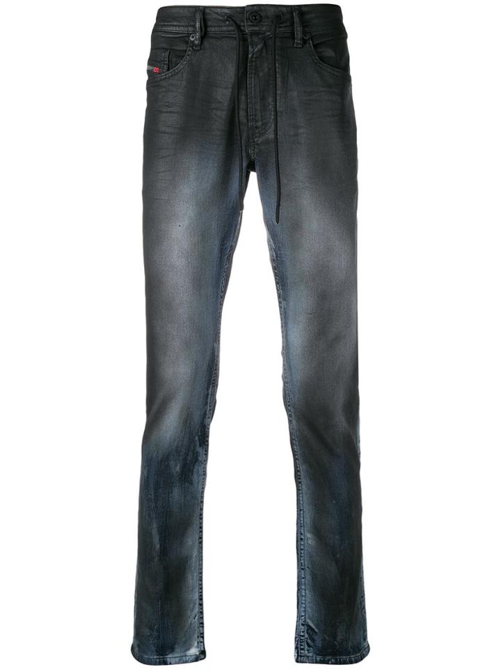 Diesel Slim Thommer Joggjeans - Black