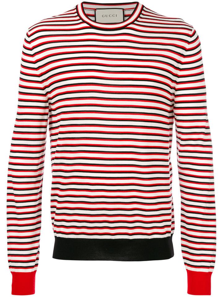 Gucci - Striped Jumper - Men - Wool - L, Black, Wool