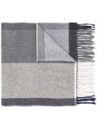 Begg & Co Striped Cashmere Scarf - Blue