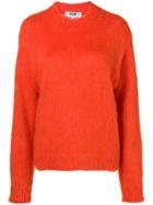 Msgm Crew Neck Sweater - Yellow & Orange