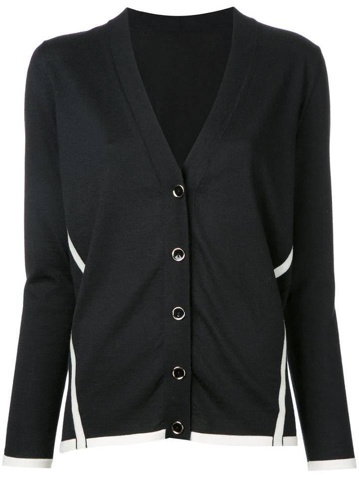 Lanvin V-neck Cardigan, Women's, Size: Large, Black, Wool