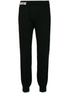 Fendi Side-stripe Casual Trousers - Black