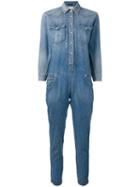R13 - Pocket Detailed Jumpsuit - Women - Cotton - Xs, Blue, Cotton
