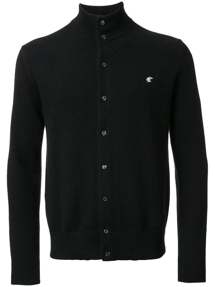 Loveless High Neck Cardigan, Men's, Size: 1, Black, Cashmere