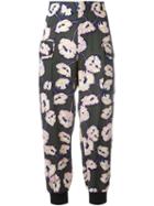 Marni Whisper Print Trackpants, Women's, Size: 40, Green, Viscose/polyester/spandex/elastane