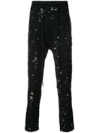 Nude Drop Crotch Pants - Black