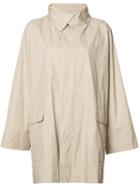 Issey Miyake Classic Short Raincoat, Women's, Size: 2, Nude/neutrals, Polyester