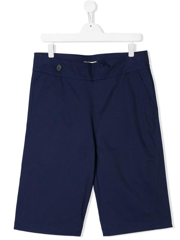 Marni Kids Teen Chino Shorts - Blue