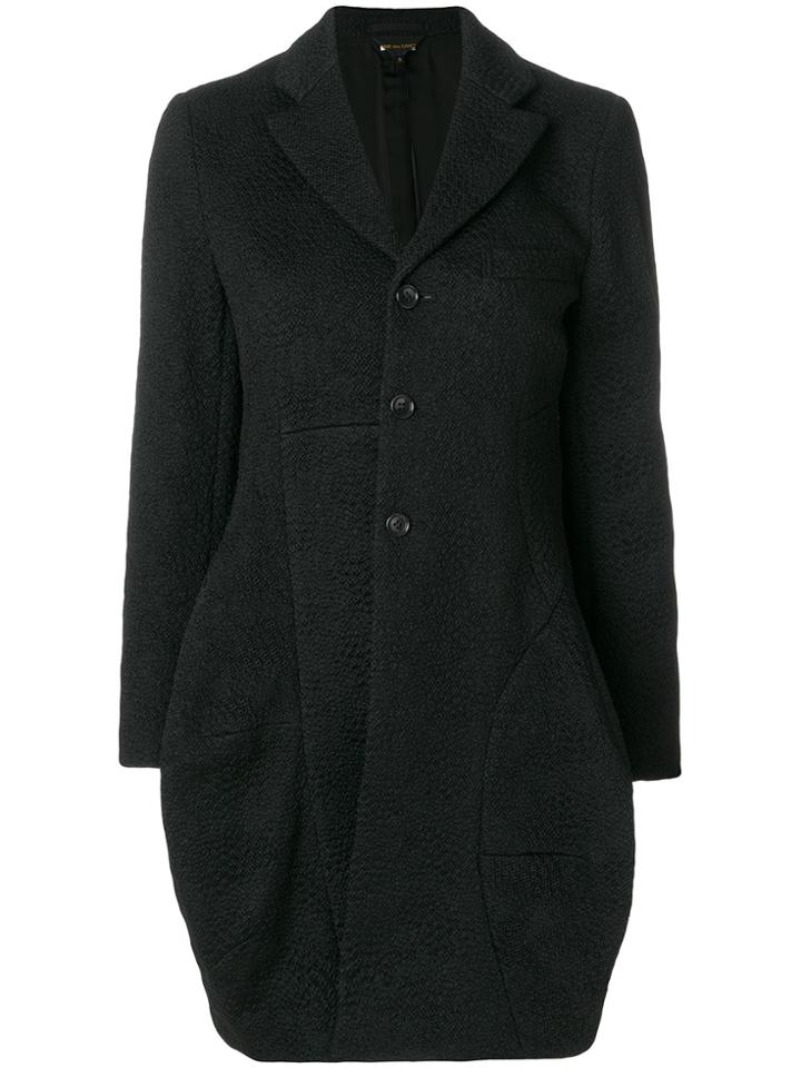 Comme Des Garçons Textured Coat - Black
