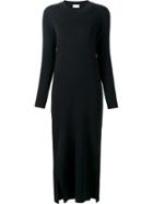 Lemaire Lateral Slit Longsleeved Dress - Black