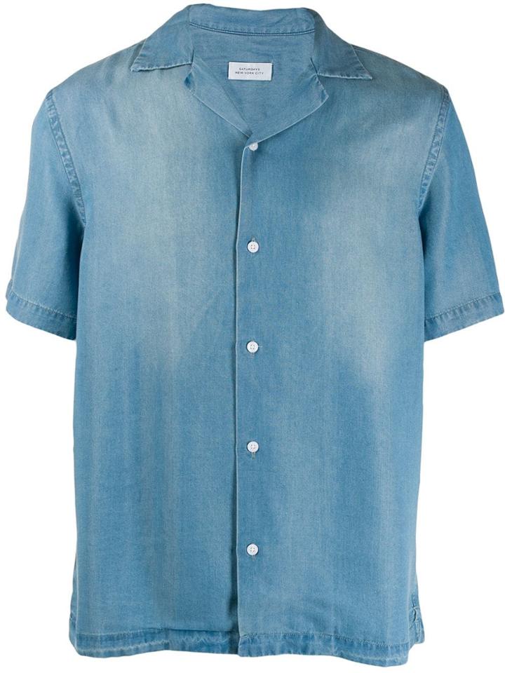 Saturdays Nyc Denim Shirt - Blue