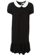 Saint Laurent Bow Detail Smock Dress, Women's, Size: 42, Black, Viscose/silk