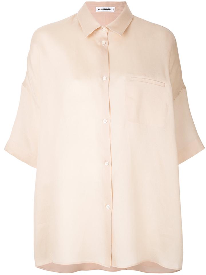 Jil Sander Dropped Shoulder Shirt - Pink & Purple