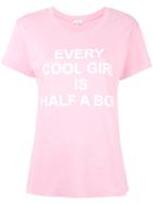 Natasha Zinko - Slogan Print T-shirt - Women - Cotton - S, Women's, Pink/purple, Cotton