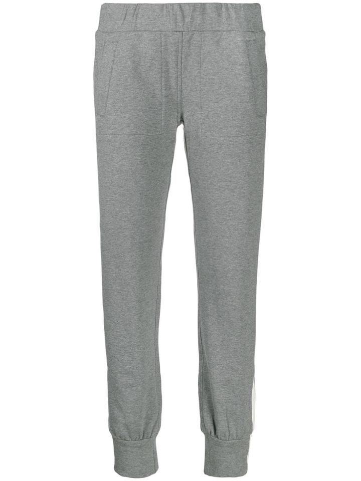 Norma Kamali Side-stripe Track Trousers - Grey