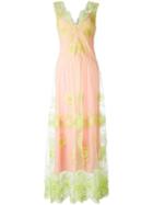 Blugirl - Sheer Neon Lace Dress - Women - Polyamide/polyester - 38, Pink/purple, Polyamide/polyester
