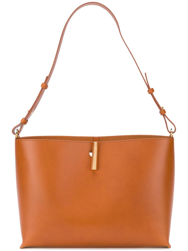 Sophie Hulme The Pinch Shoulder Bag - Brown