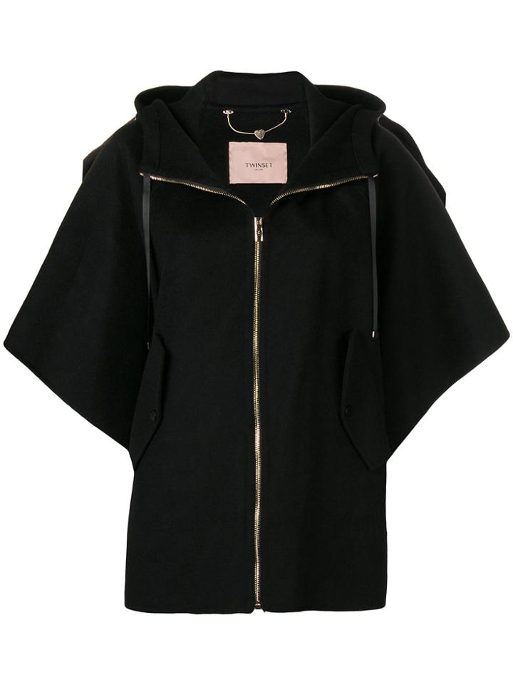 Twin-set Hooded Jacket - Black