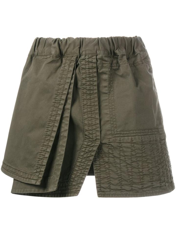 No21 Overlay Skirt, Women's, Size: 44, Green, Cotton