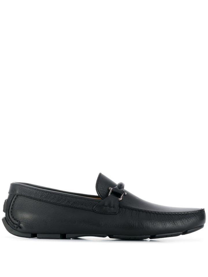 Baldinini T-strap Detail Loafers - Black