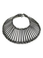 Wxyz By Laura Wass Wide Linear Embellished Collar, Women's, Metallic