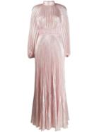 Giambattista Valli Pleated Evening Dress - Pink