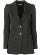 Dolce & Gabbana Gold Button Blazer - Grey