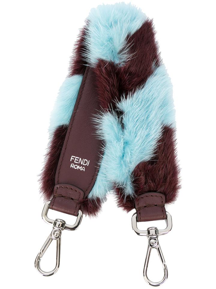 Fendi - Strap You Interchangeable Strap - Women - Leather/mink Fur - One Size, Pink/purple, Leather/mink Fur