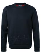 Emporio Armani - Logo Embossed Sweatshirt - Men - Modal - L, Blue, Modal