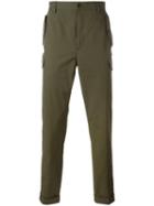Etro Military Cargo Trousers, Men's, Size: 50, Green, Cotton