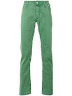 Jacob Cohen Classic Chinos, Men's, Size: 33, Green, Cotton/spandex/elastane